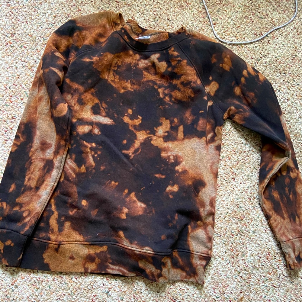 Custom reverse tie dye sweatshirts